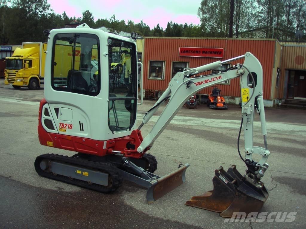 Takeuchi TB 216 Mini bagri <7t