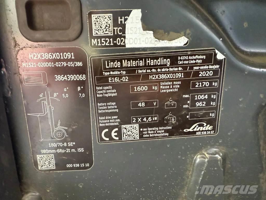 Linde E16L-02 Viličarji - drugo