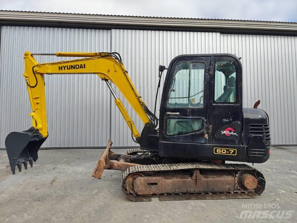 Hyundai R 60-7 Mini bagri <7t