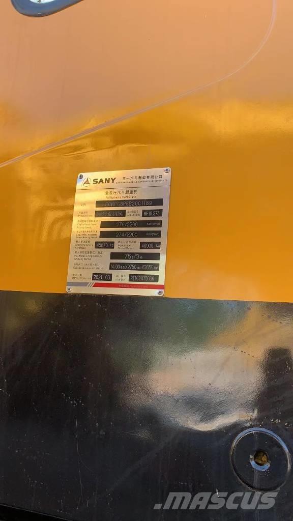 Sany 750s Rabljeni žerjavi za vsak teren