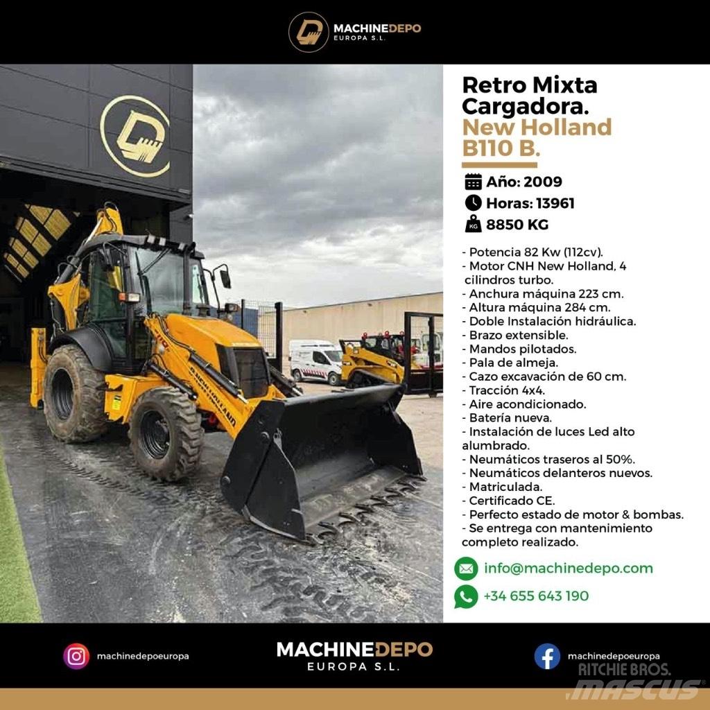 New Holland B 110 B Rovokopači
