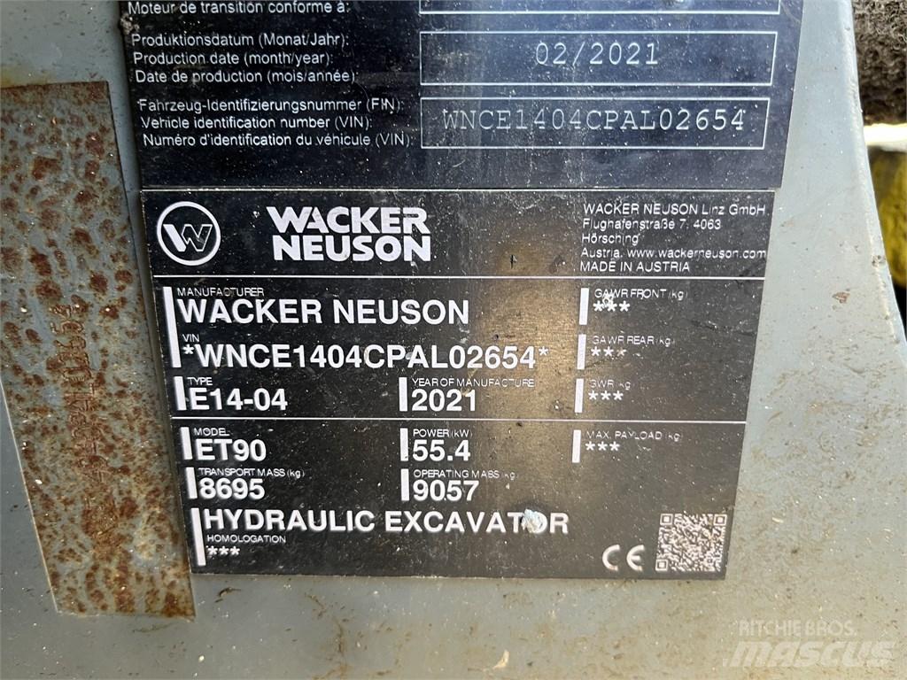 Wacker Neuson ET90 Midi bagri 7t – 12t