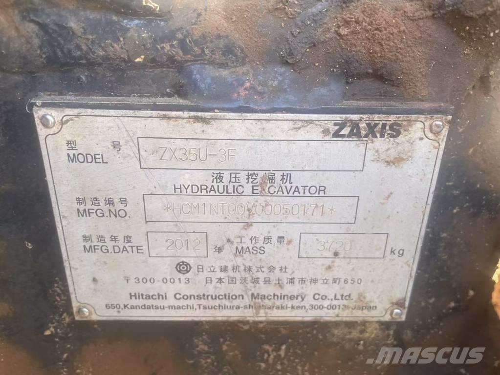 Hitachi ZX 35 U Mini bagri <7t