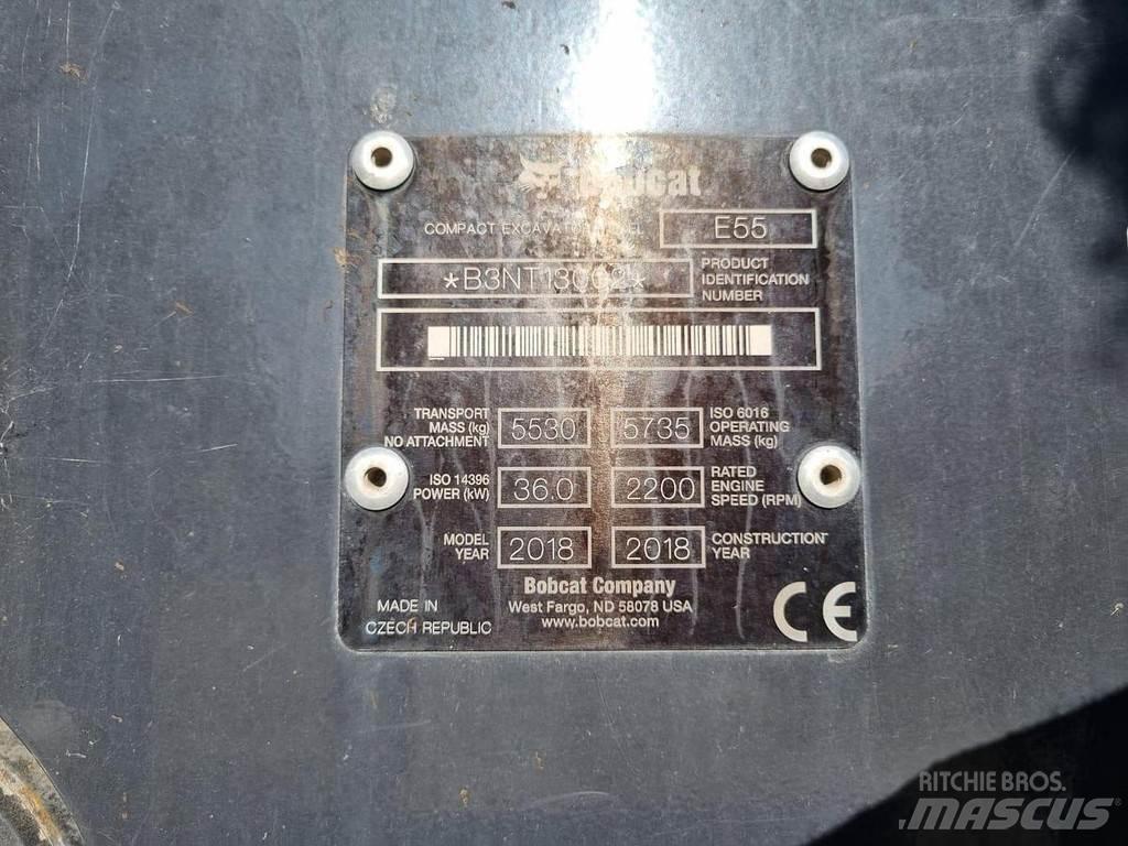 Bobcat E55 Mini bagri <7t