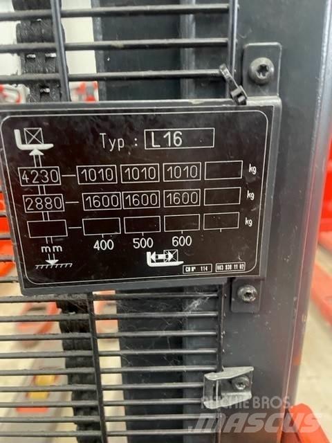 Linde L16 Ročni električni viličar