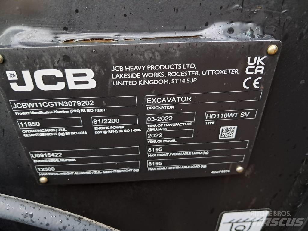 JCB HD110W Bagri na kolesih