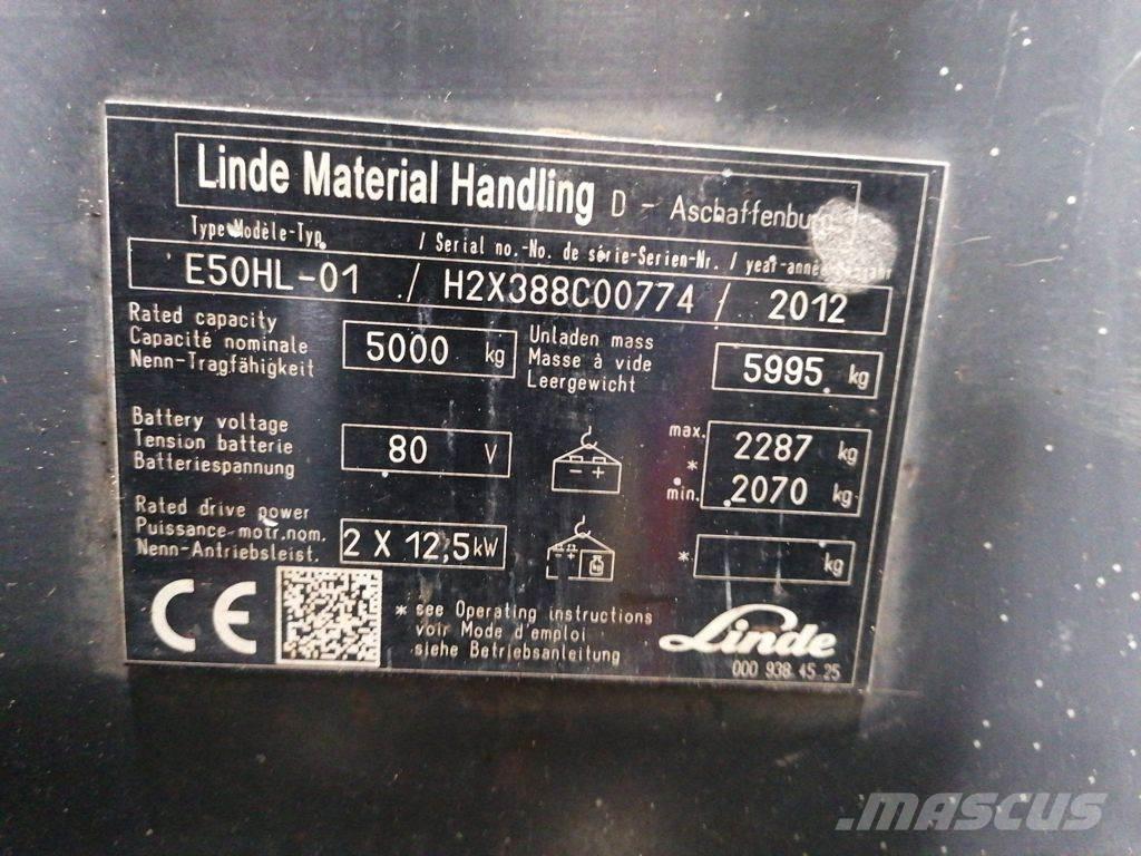 Linde E50HL-01 Električni viličarji