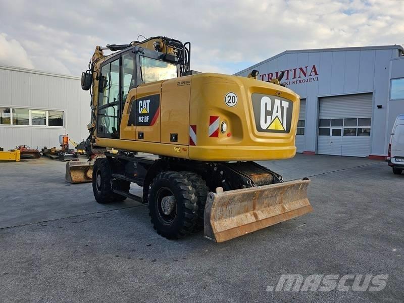 CAT M 318 F Bagri na kolesih