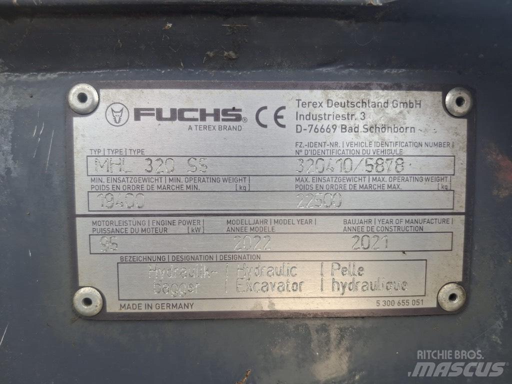 Terex Fuchs MHL320F Manipulacija materiala - drugo