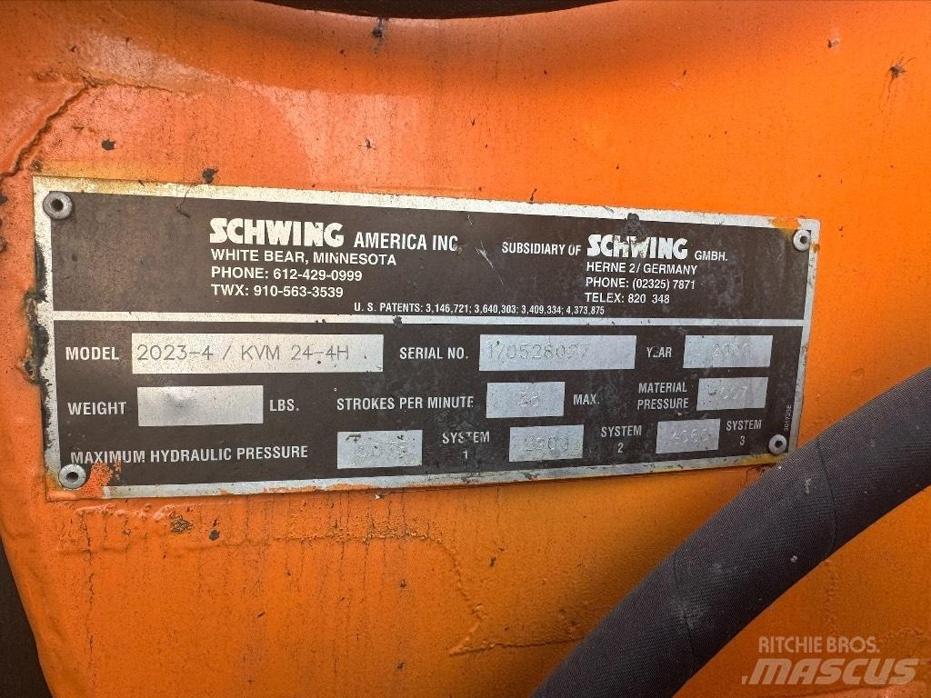 Schwing KVM 24-4H Kamionske črpalke za beton