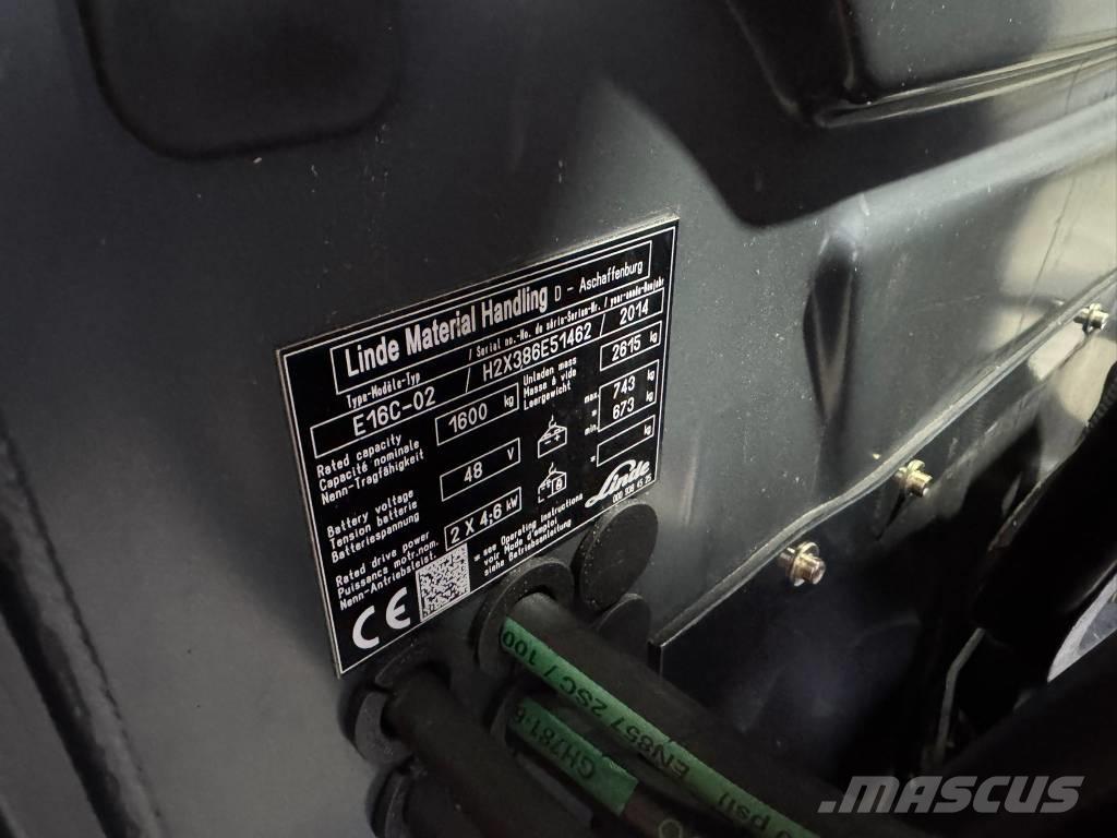 Linde E 16 C-02 Električni viličarji