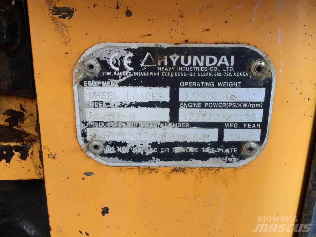 Hyundai HL 757-9 Kolesni nakladalci