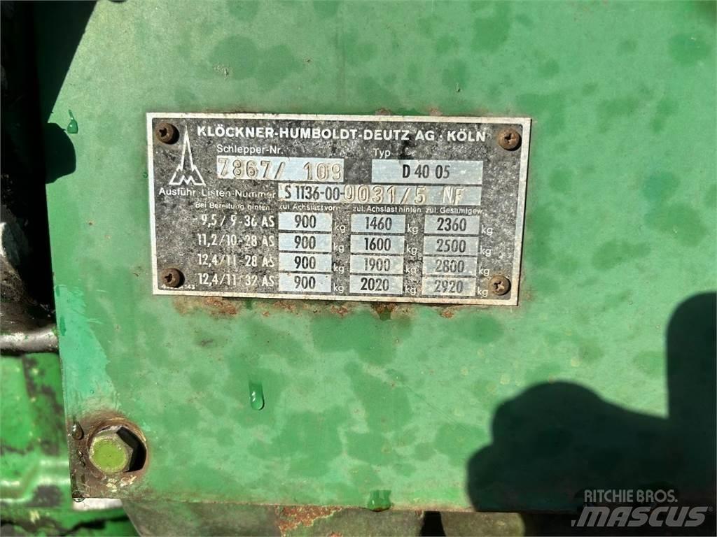 Deutz D 4005 Traktorji