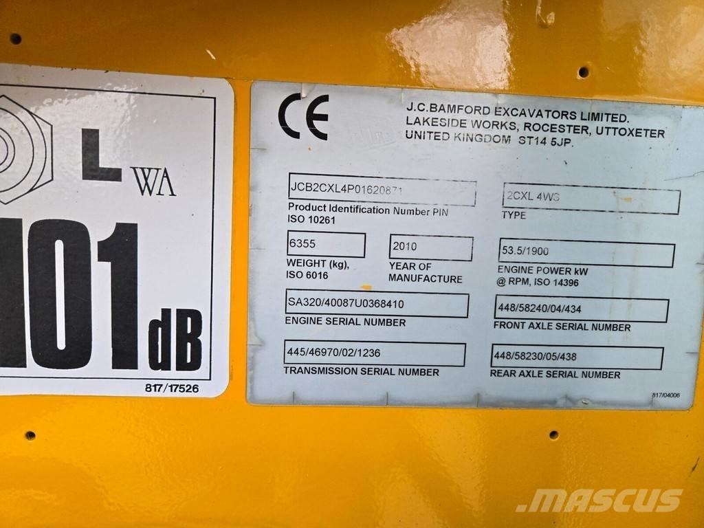JCB 2CX Kolesni nakladalci