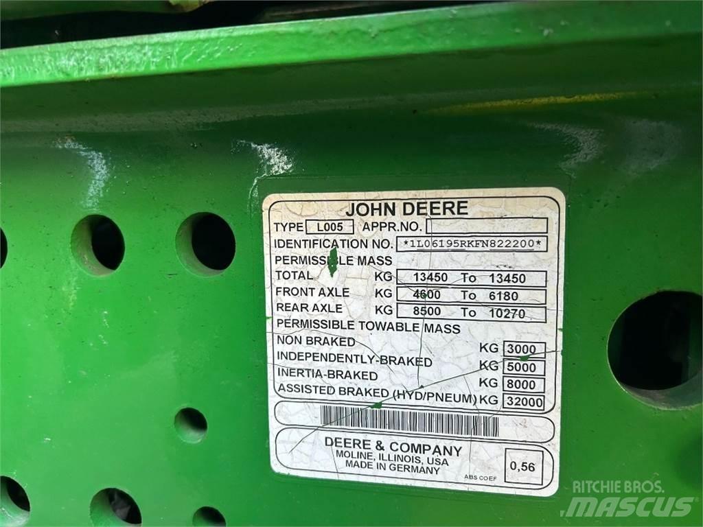 John Deere 6195R Traktorji