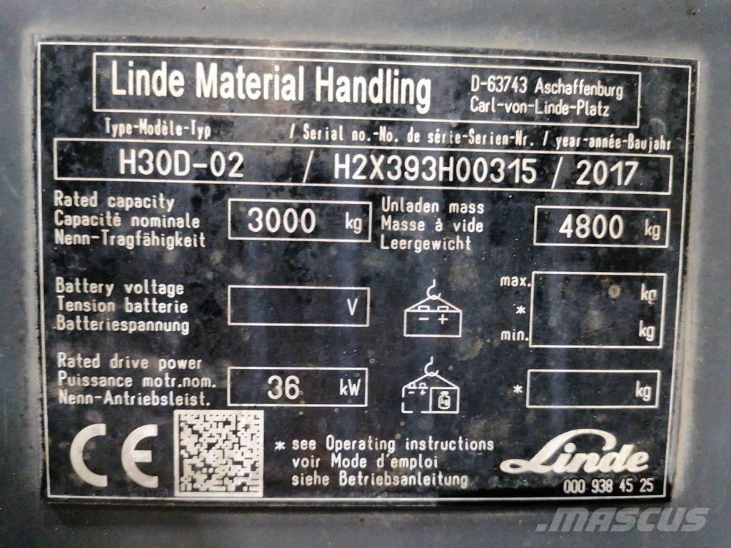 Linde H30D-02 Dizelski viličarji
