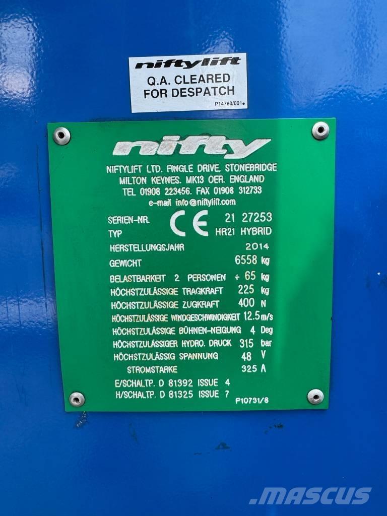 Niftylift HR 21 D E Zglobne dvižne ploščadi