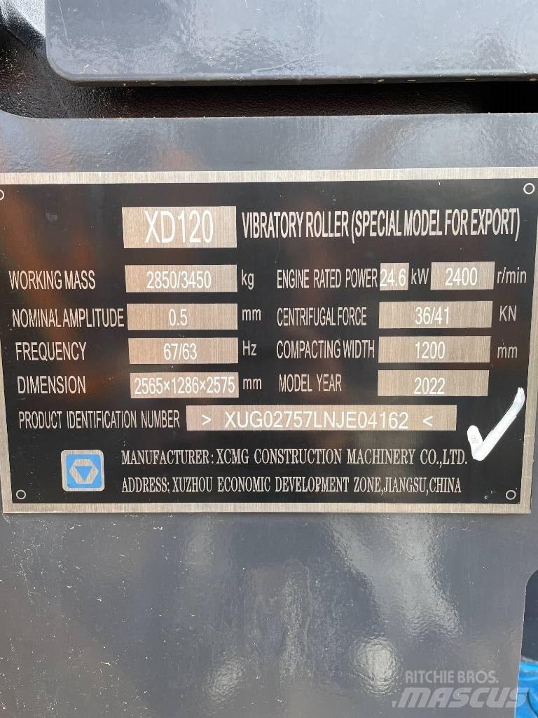 XCMG XD120 Dvojni valjarji
