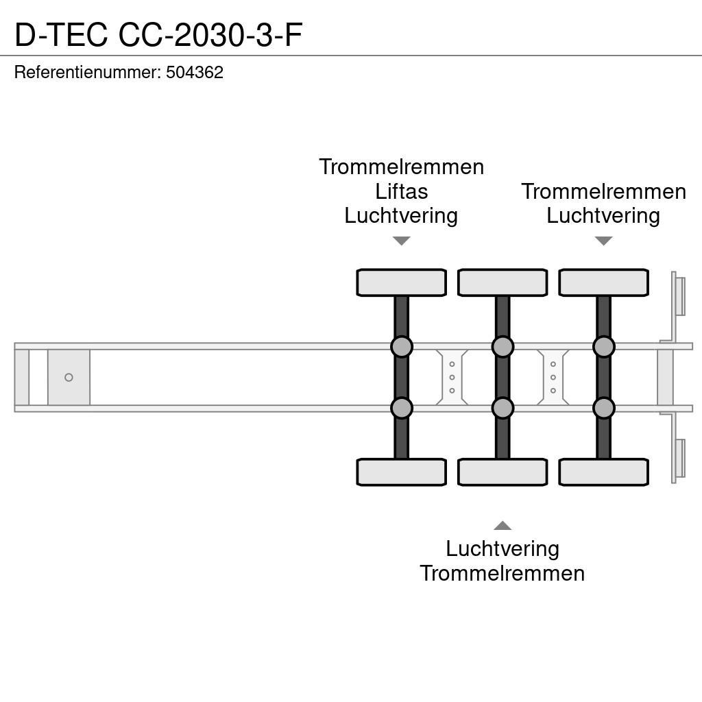 D-tec CC-2030-3-F Kontejnerske polprikolice