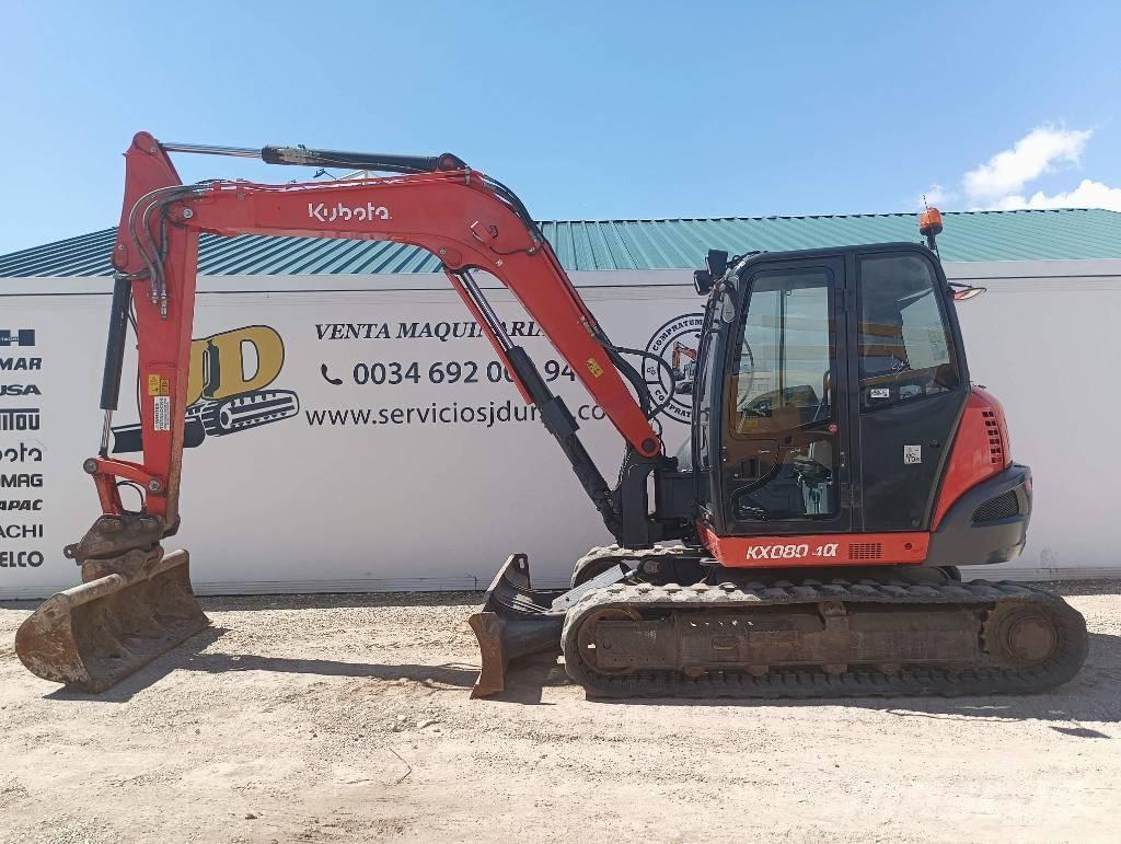 Kubota KX 080-4 Midi bagri 7t – 12t