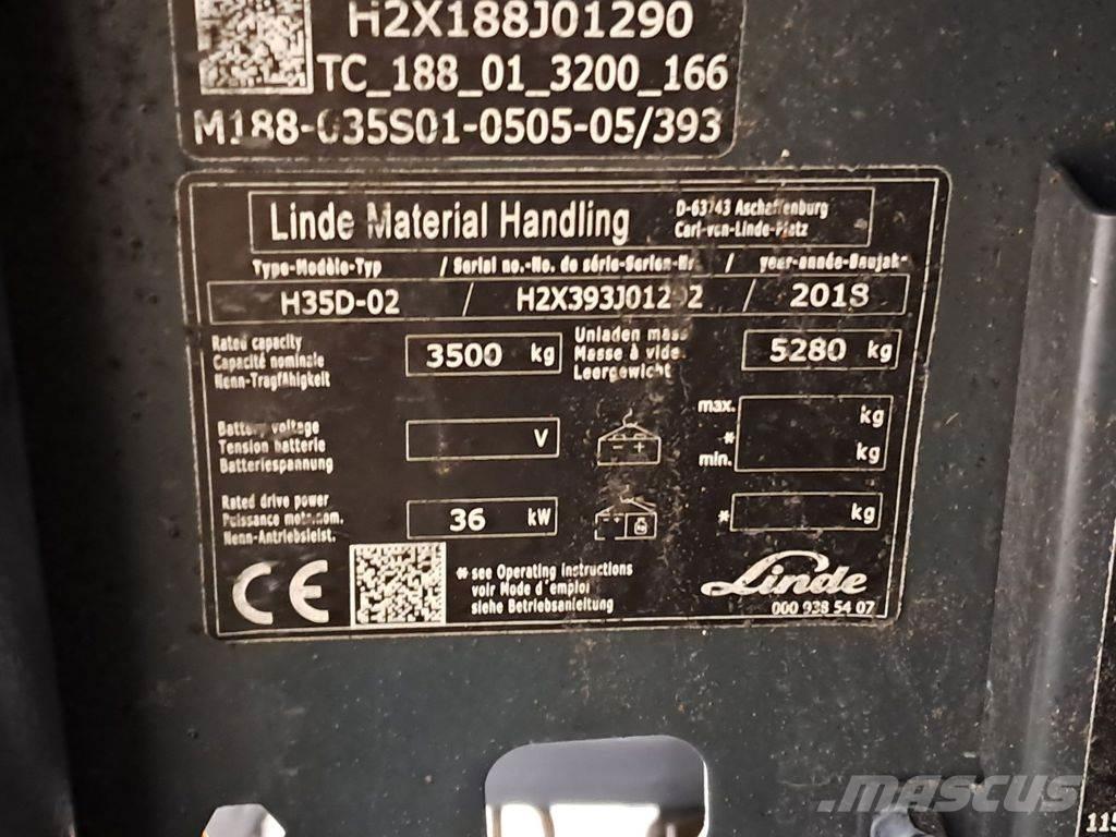 Linde H35D-02 Dizelski viličarji