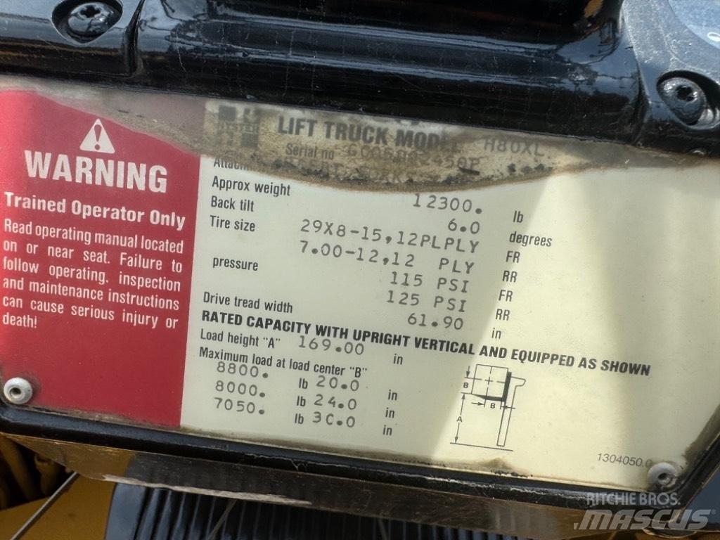 Hyster H 80 XL Viličarji - drugo