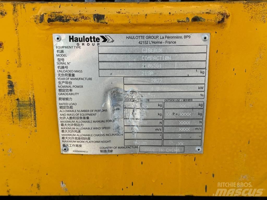 Haulotte COMPACT 10N Škarjaste dvižne ploščadi