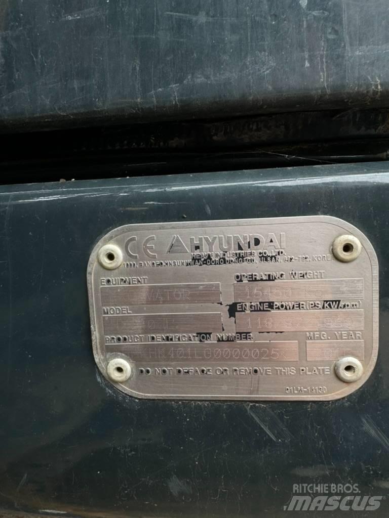 Hyundai HX 140L Bagri goseničarji