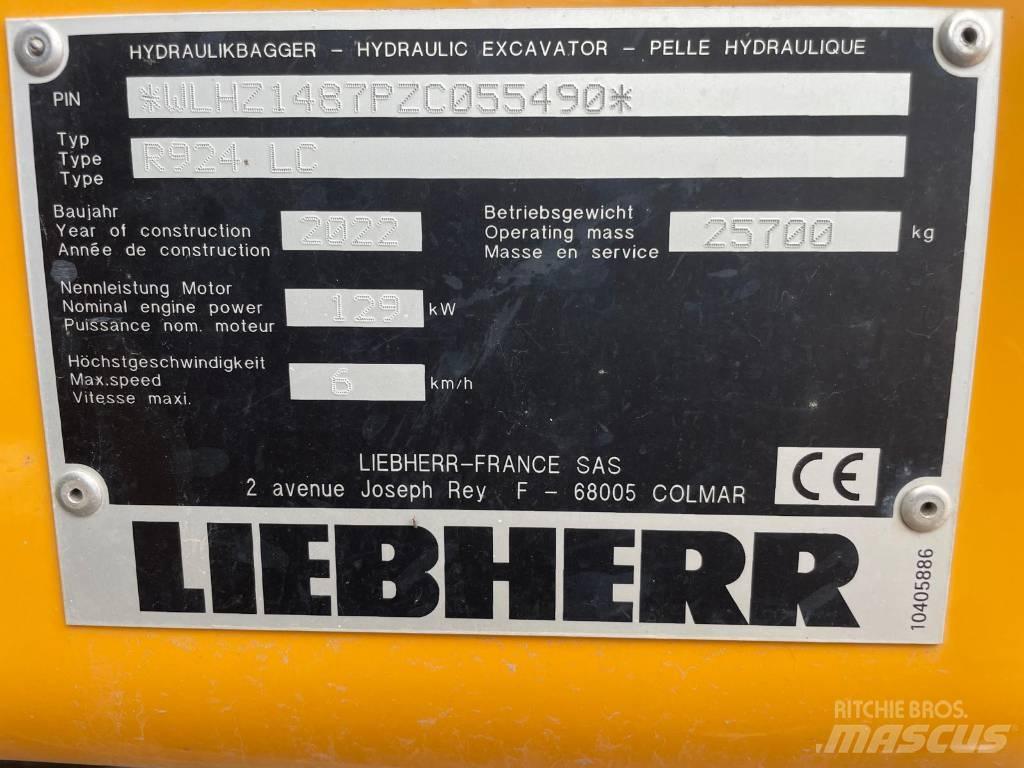 Liebherr R924 G8 Bagri goseničarji