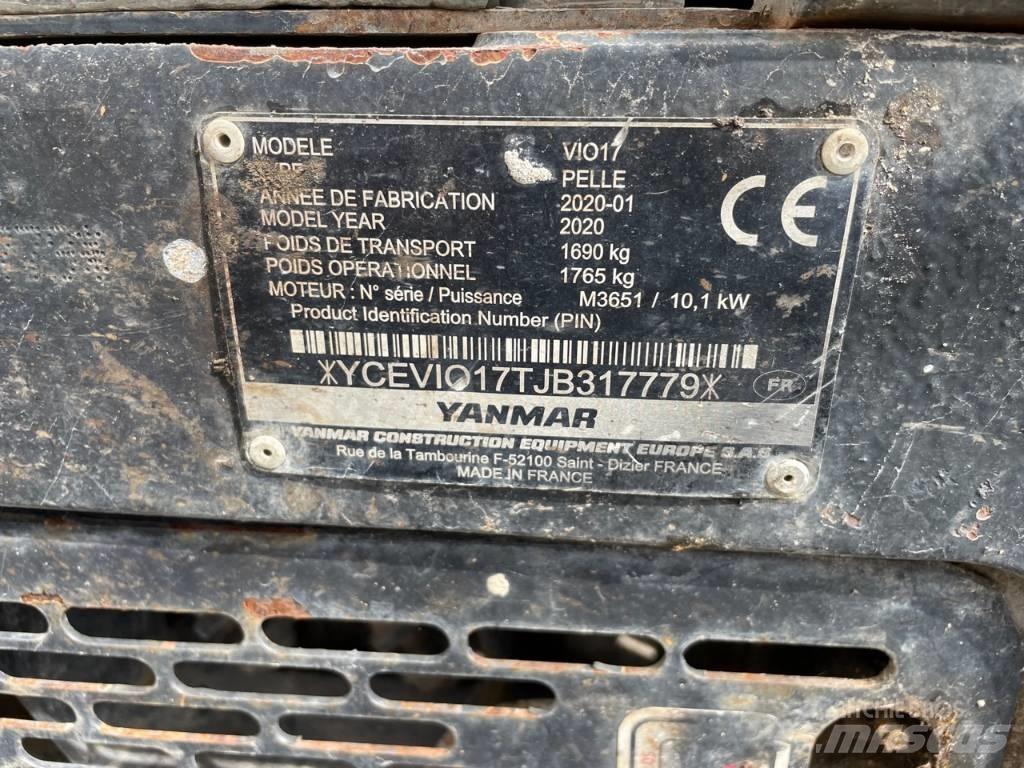 Yanmar Vio 17 U Mini bagri <7t