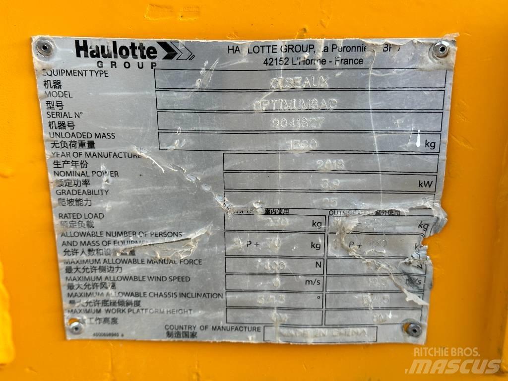 Haulotte OPTIMUM 8 Škarjaste dvižne ploščadi