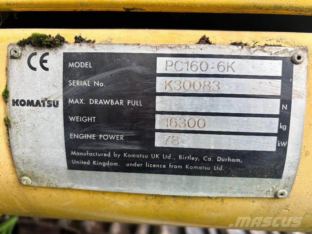 Komatsu PC 160-6K Bagri goseničarji