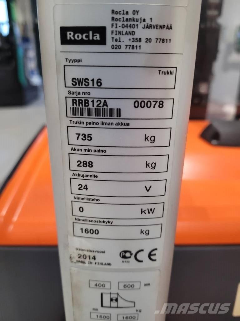 Rocla SWS 16 Ročni električni viličar