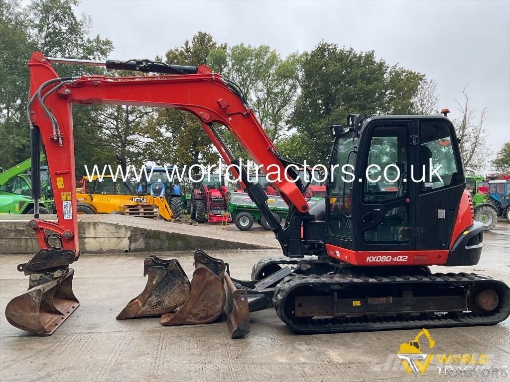 Kubota KX 080-4 Midi bagri 7t – 12t