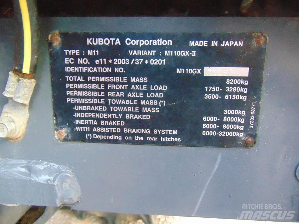 Kubota M 110 GX Traktorji