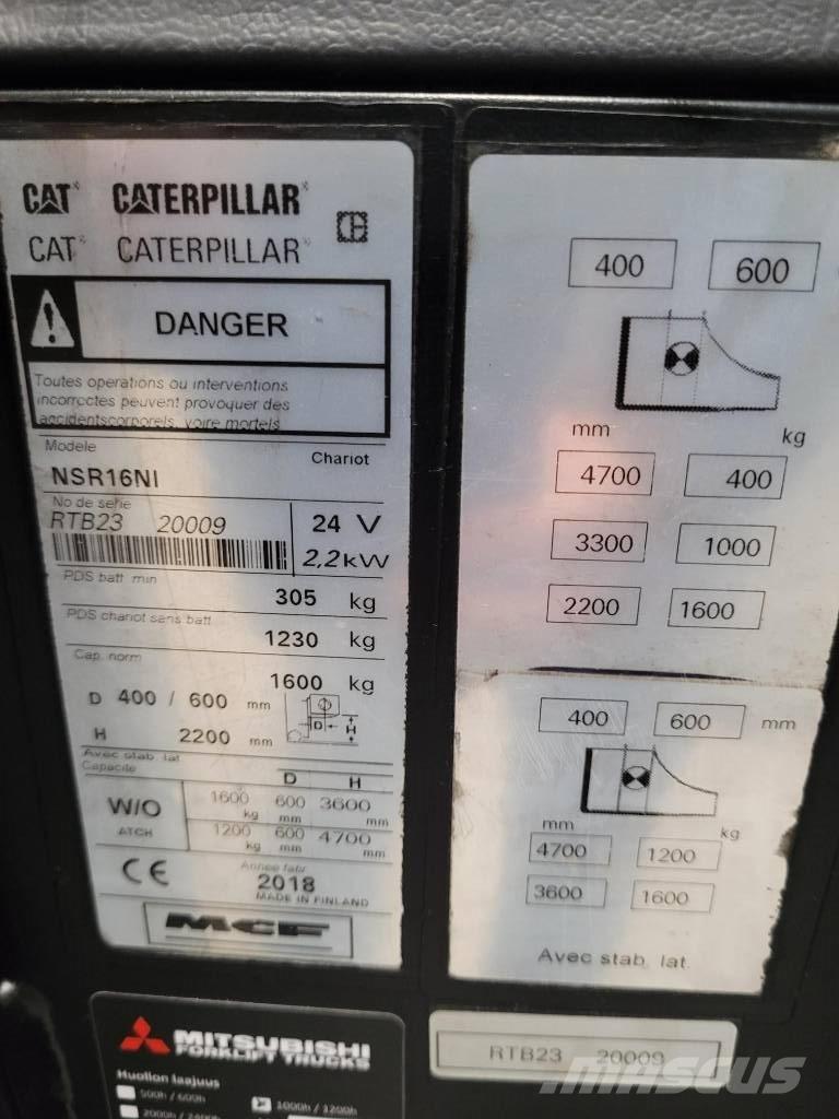 CAT NSR 16NI Samopogonski ročni viličarji