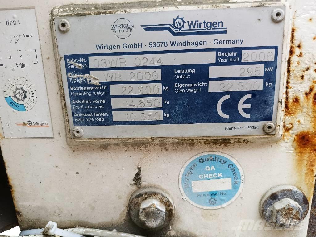 Wirtgen WR 2000 Stroji za recikliranje asfalta
