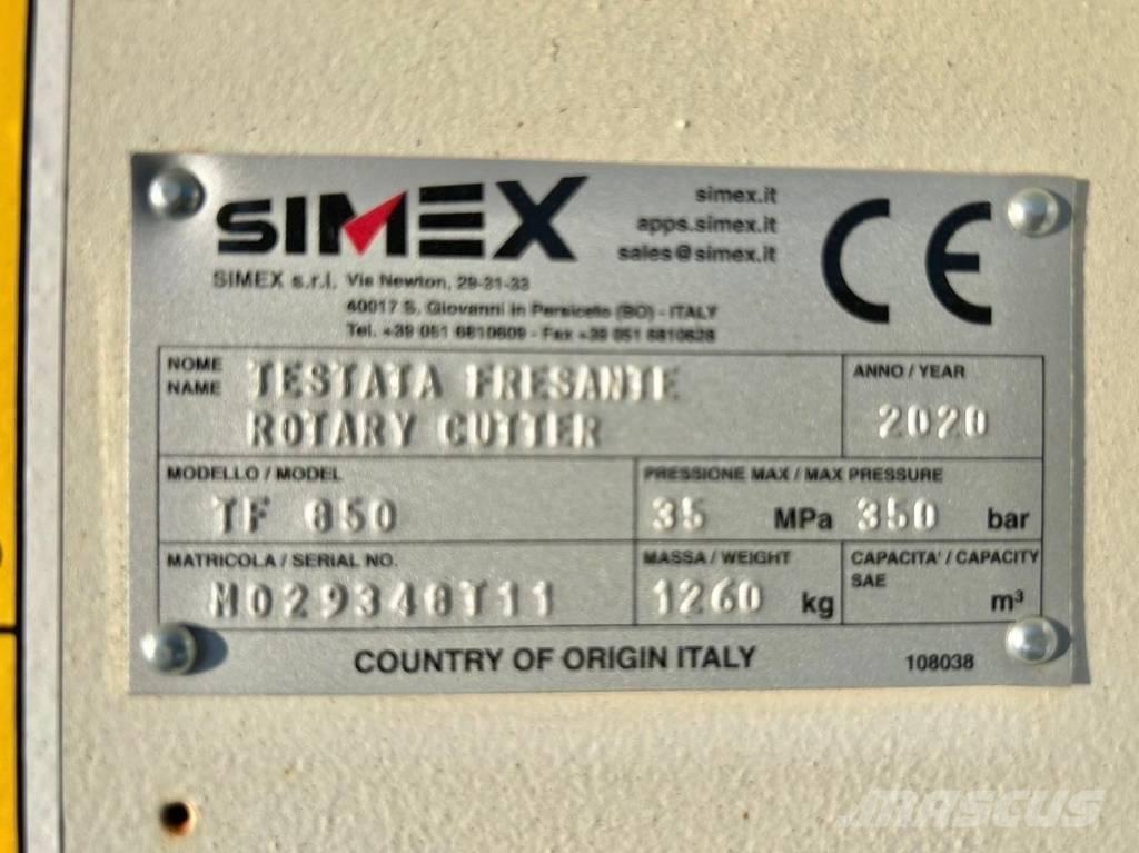 Simex TF850 Freze za kopanje jarkov Trenčerji
