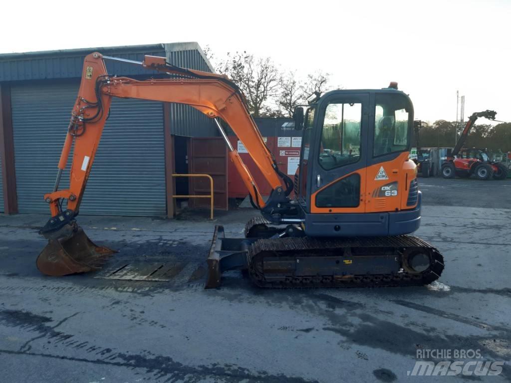 Doosan DX 63-3 Bagri goseničarji