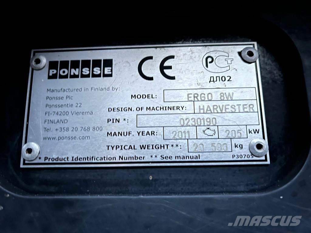 Ponsse Ergo 8W Harvesterji