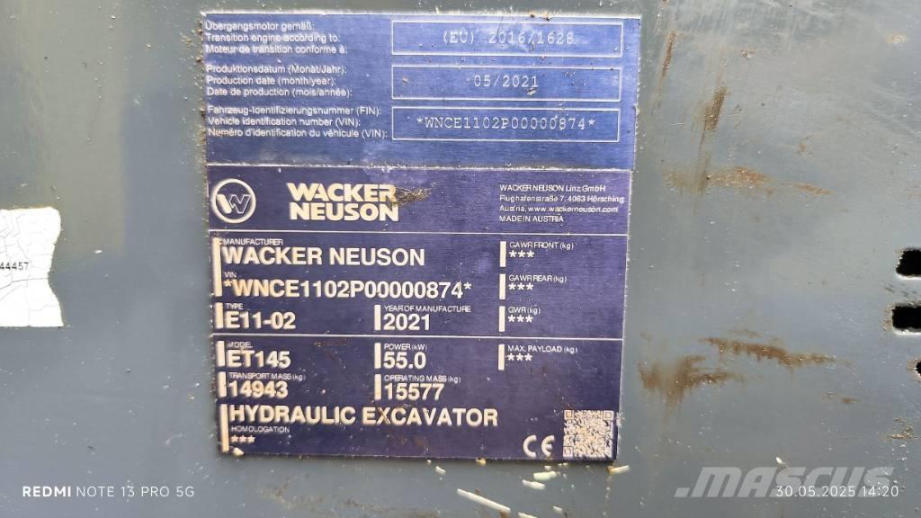 Wacker Neuson ET 145 Bagri goseničarji