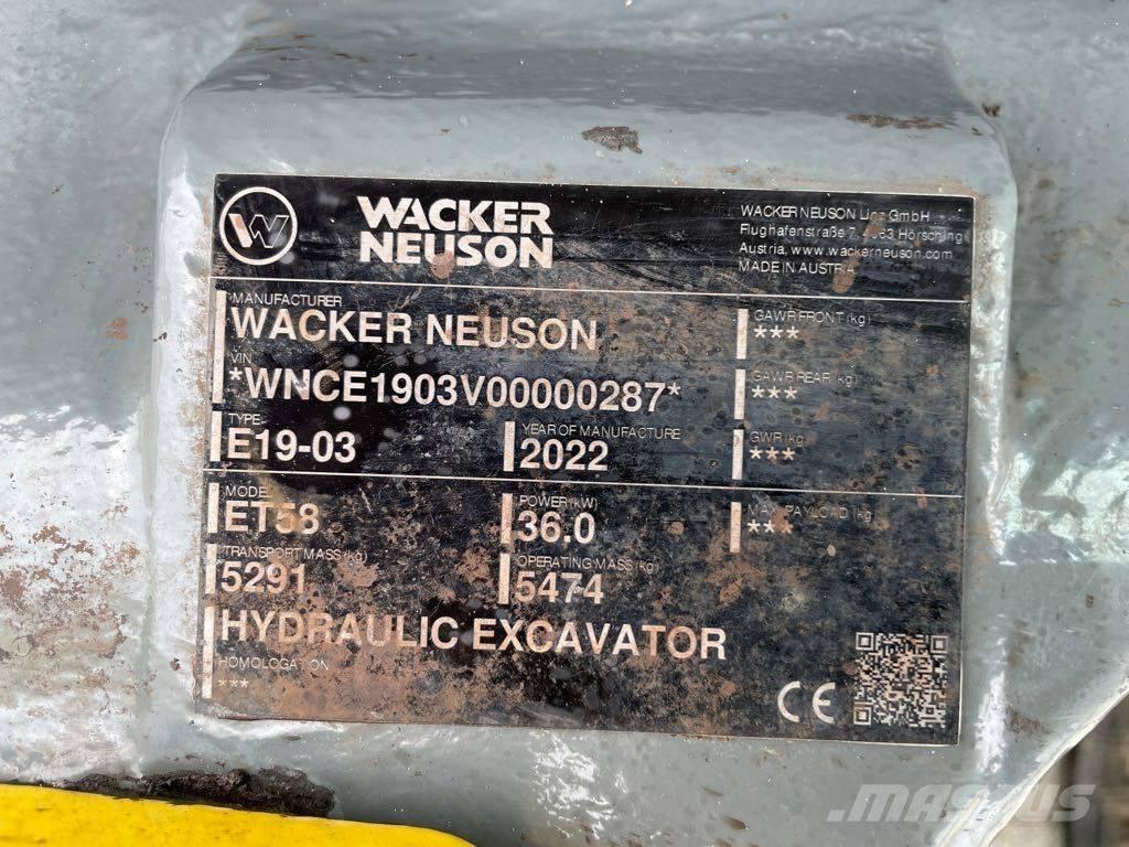 Wacker Neuson ET58 Bagri goseničarji