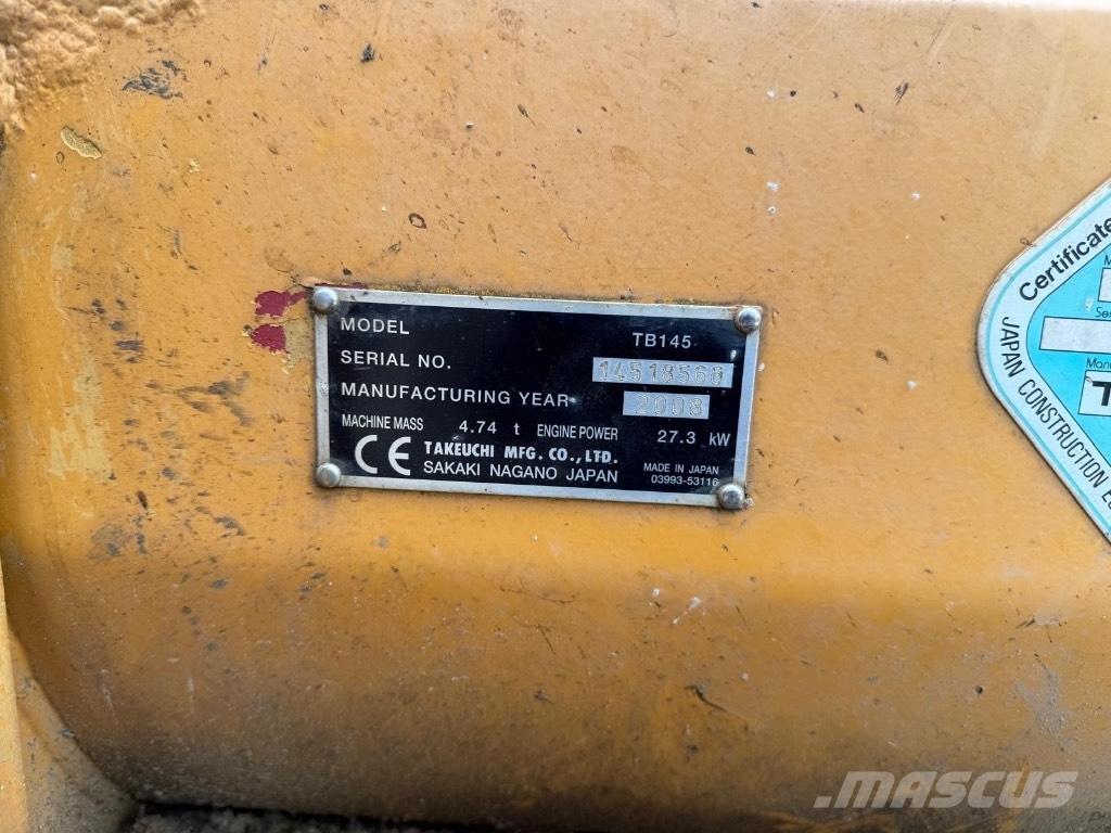 Takeuchi TB 145 Mini bagri <7t