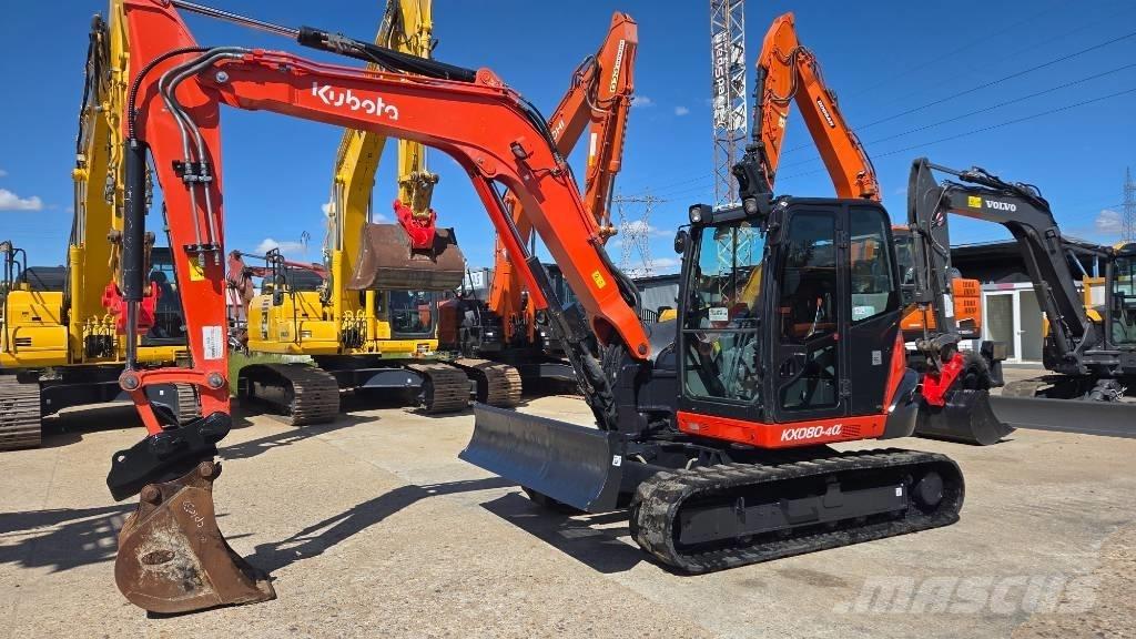 Kubota KX 080-4 Midi bagri 7t – 12t