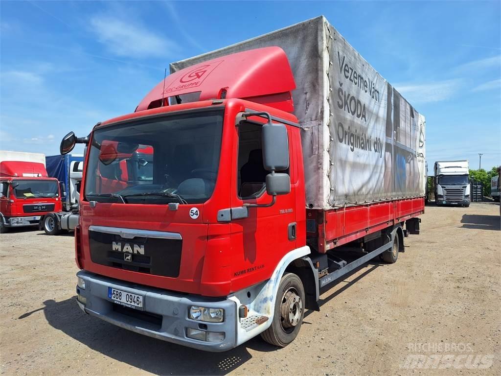 MAN TGL 8.180 Tovornjaki s kesonom/platojem