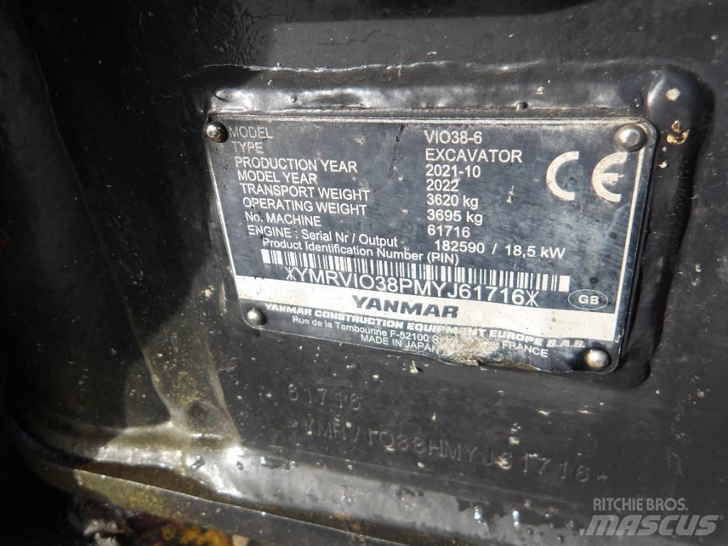 Yanmar Vio 38 Mini bagri <7t