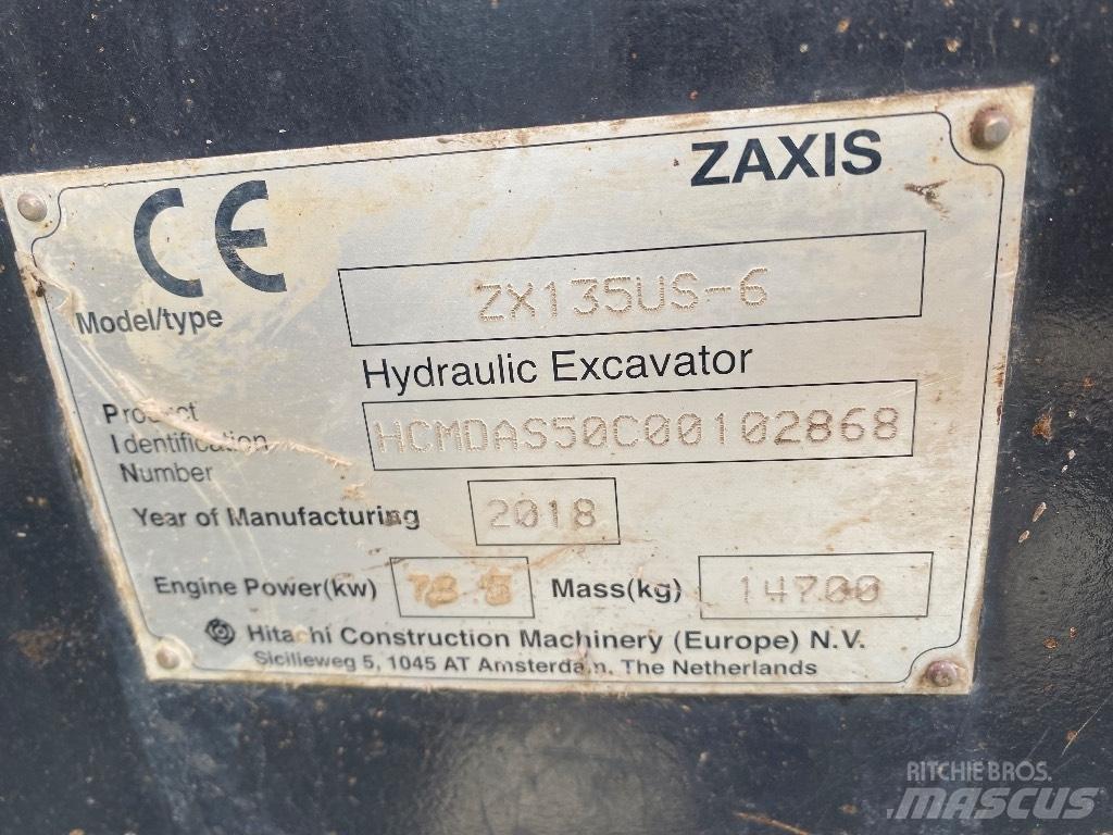 Hitachi ZX 135 US-6 Bagri goseničarji