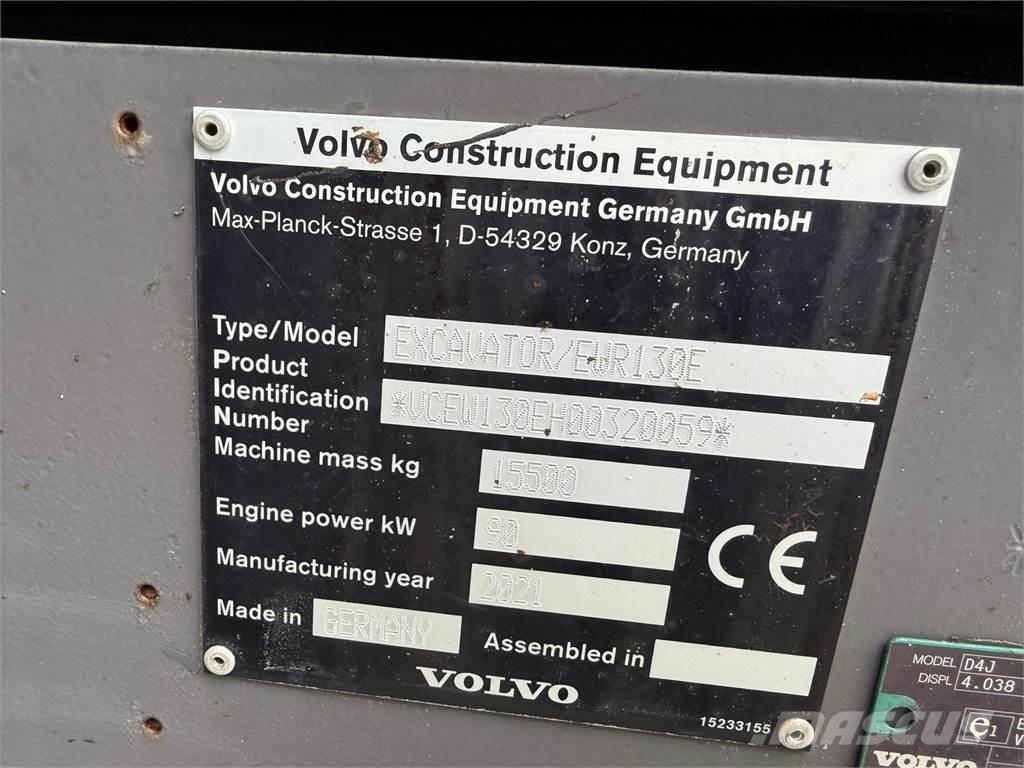Volvo EWR130E Bagri na kolesih