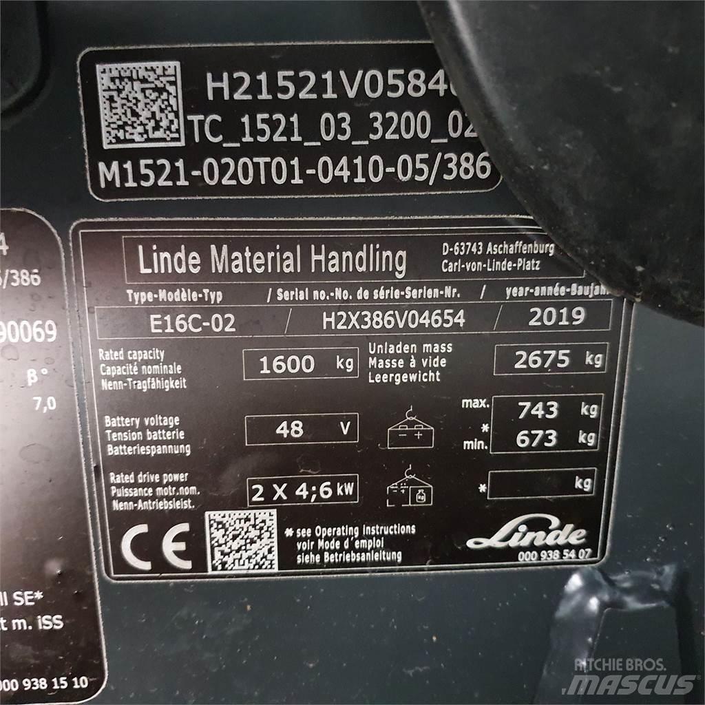 Linde E16C Električni viličarji