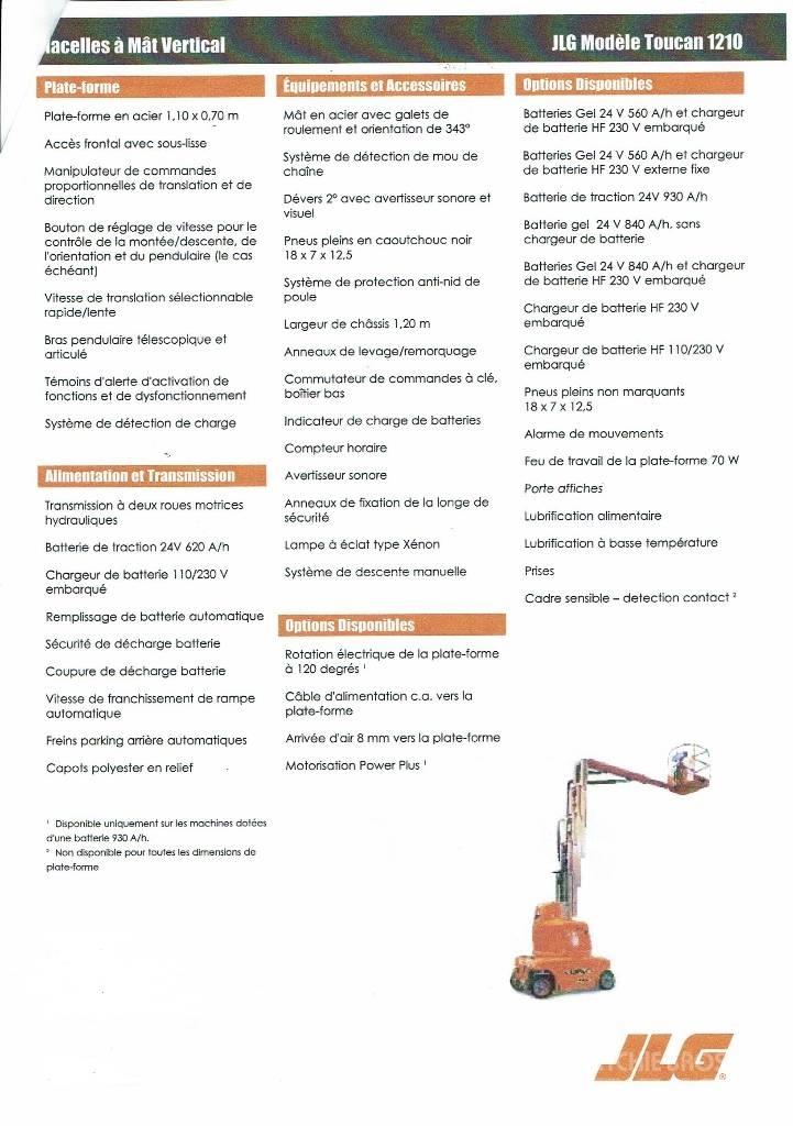 JLG Toucan 1210 Vertikalna dvigala